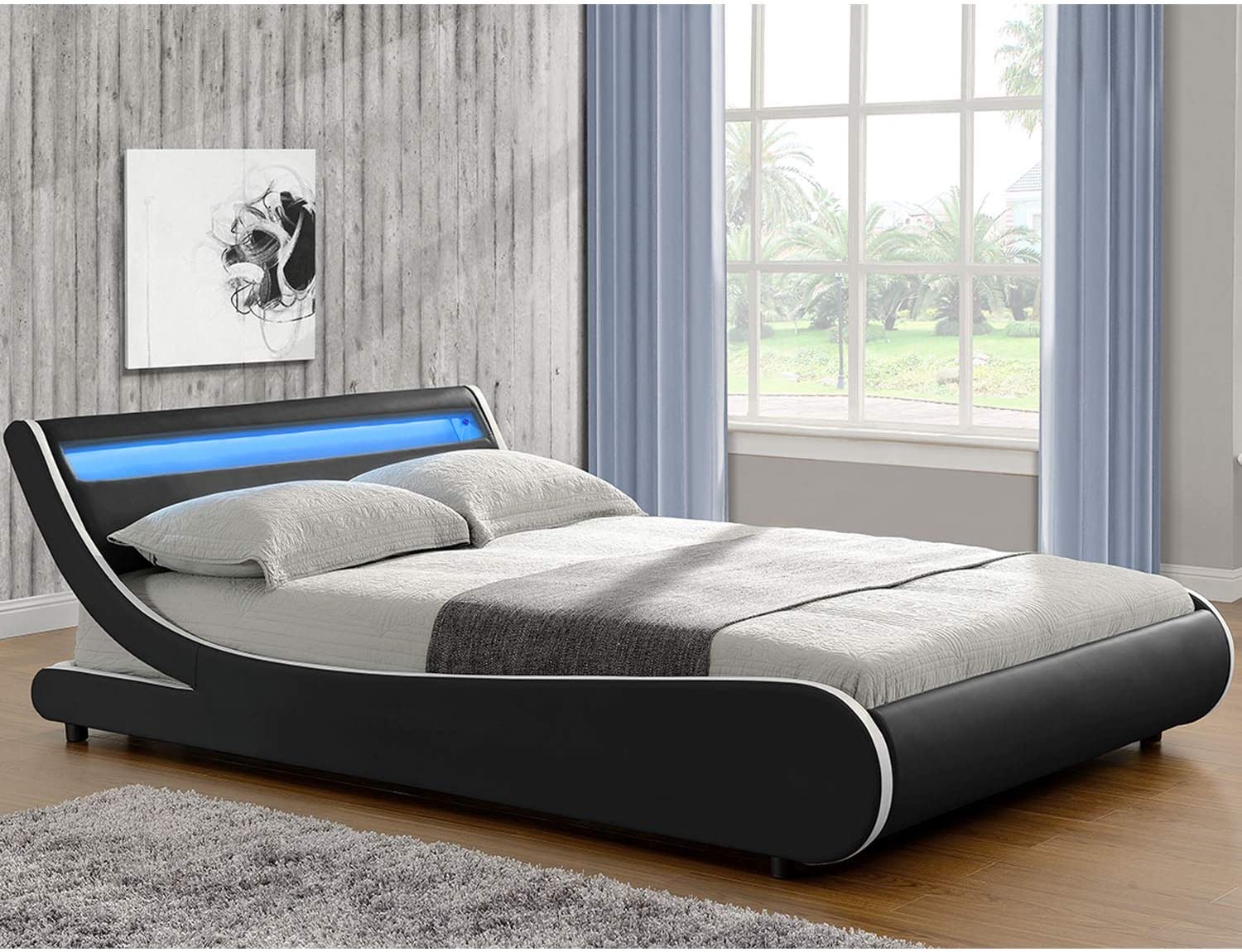 Classic home king bed frame design furniture