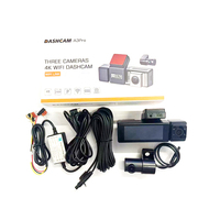 Cámara para Coche de Tres Lentes 2K+1K+1K, Pantalla IPS de 3.16 Pulgadas, Visión Nocturna, Caja Negra, Módulo GPS, Asistencia de Conducción ADAS, Grabación en Bucle, Control por Aplicación