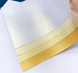 Papier spécial couché A4 250 g/m², carton nacré brillant, poudre de perle, couleur blanc glace, matériel de bricolage, 50 pièces par sac - Product Image 2