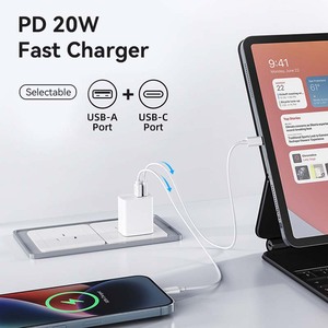 Merryking อะแดปเตอร์ชาร์จเร็ว USB-C, อะแดปเตอร์ชาร์จเร็ว20W USB C สำหรับหูฟัง <span class=keywords><strong>airpods</strong></span> - Product Image 4