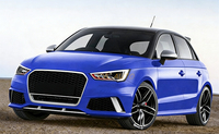 Pièces avant automatiques noires de calandre A1 RS1 avec la calandre de pare-chocs en gros de cadre inférieur pour Audi A1 S1 2016 2017 2018
