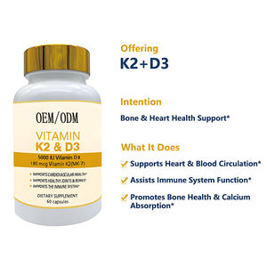 Capsule Morbide di Vitamina <span class=keywords><strong>D3</strong></span> 5000UI K2 Marca Propria, Supporto Immunitario per Adulti, Integratore per Ossa Sane, Durata di Conservazione 36 Mesi Escluse - Product Image 4