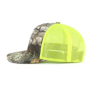 قبعة بيسبول عصرية بتصميم شبكي منحني من 5 ألواح بنمط التمويه الكلاسيكي، مع طباعة حيوانات الفهد وتطريز يدوي بتصميم فيونكة - Product Image 3