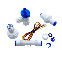 Sensor Aliran Air Efek Hall Koneksi Cepat SEN-HZ41L 1/4" 0.3-3.0L/mnt DC 3-24V