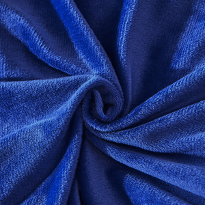 Set Sprei Kasur Tebal Berbahan Campuran Linen Beludru Bordir Jacquard Motif Bunga Gaya Amerika Warna Biru Dongker untuk Pernikahan Musim Dingin - Product Image 4