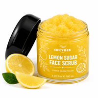 Lemon Sugar Face Scrub Exfoliating Brightening Moisturizing Natural Organic Deep Clean Skin Care Facial Spa