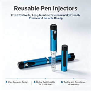 Reusable <b>Pen</b> Injectors Precision Liquid Distribution Tool <b>Refillable</b> Structure Ergonomic Grip OEM ODM Custom Service - Product Image 6