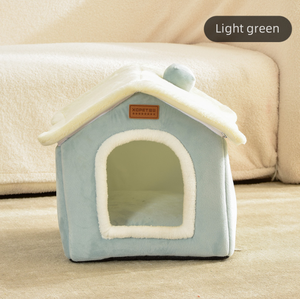 أثاث فاخر قابل للطي XL للقطط الداخلية ، منزل مكعب وسرير للحيوانات الأليفة ، خيمة مخبأ للحيوانات الأليفة الصغيرة المتعددة لفصل الشتاء - Product Image 6