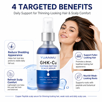 Sérum capillaire avancé GHK-Cu au peptide de cuivre pour hommes et femmes, soutien contre la perte de cheveux, pour des cheveux plus épais et plus volumineux
