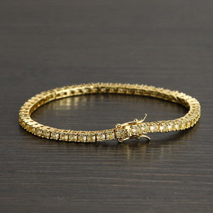 Zircon <b>Bracelet</b> 3mm <b>Copper</b> Inlaid Zircon Tennis <b>Bracelet</b> Hip Hop Hipster Accessories Tanjing Fashion Lijing Necklace - Product Image 3