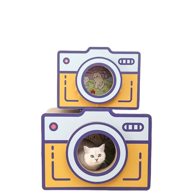 New Design Camera Shape Cat Scratcher Sisal Claw Sharpening Scratching Toy