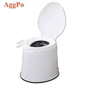 Portabel Perjalanan Berkemah Toilet untuk Berkemah RV Berperahu, Toilet Potty dengan Removable Ember Pemegang Kertas Toilet, Toilet