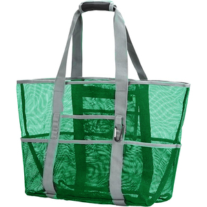 <span class=keywords><strong>Borsa</strong></span> Tote in PVC trasparente di alta qualità con cerniera rinforzata enorme in plastica portatile e resistente all'acqua - Product Image 3