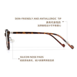 Gafas de Moda D003 TR90 con Protección Anti Luz Azul, Montura Unisex Ovalada, Lentes de Resina, Gafas de Lectura - Product Image 4