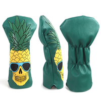 Accessoires de golf en gros : Housse de tête de club de golf souple et portable, motif crocodile élégant, de luxe, imperméable, en cuir pour driver