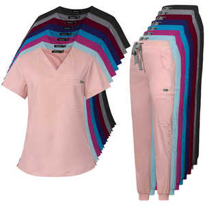 Nuevo Diseño de Uniformes Médicos Elásticos de Spandex para Hospital, Uniformes de Enfermería, Ropa de Trabajo Quirúrgica para Mujeres y Hombres - Product Image 3