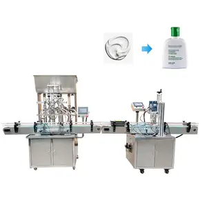 Automatic plastic glass bottle filling machine line alcohol bottle filling and capping machine