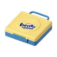 Boîte à lunch multifonctionnelle à 3 compartiments en PP avec cuillères amovibles - Passe au lave-vaisselle, portable, écologique, empilable