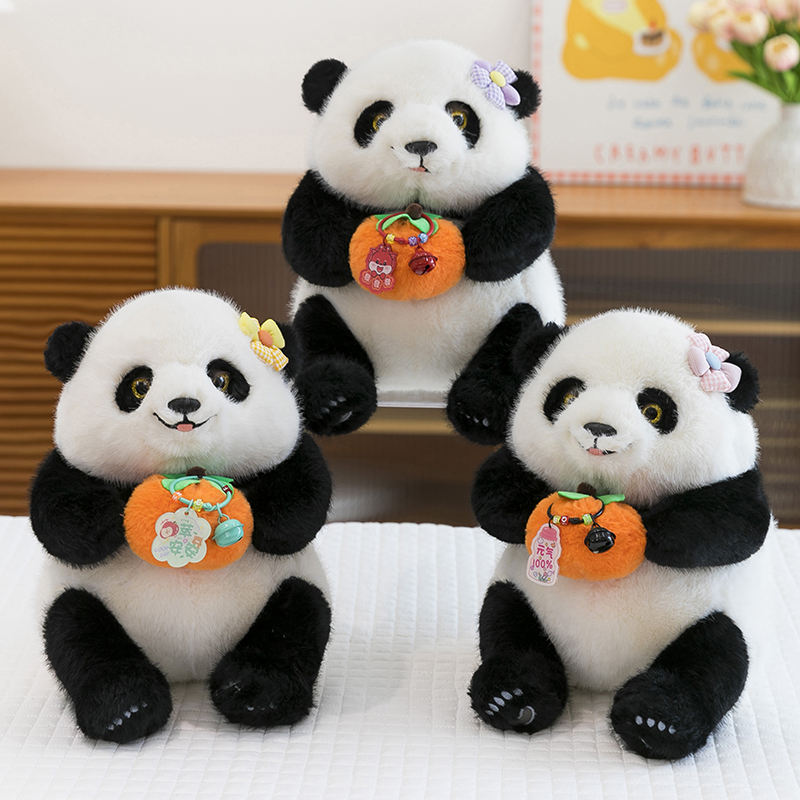 ODM Customizable Cute Size Simulated Panda Embroidered Plush Doll Toy PP Cotton Comforter for Birthday Occasions