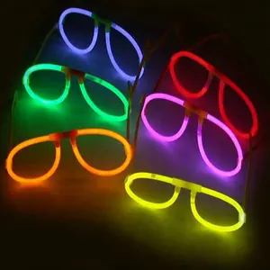 Lunettes bâton lumineux pour concert Lunettes cœur lumineux pour fête Lunettes bâton lumineux