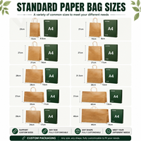 Sacs de shopping en papier kraft avec logo personnalisé, sacs d'emballage de luxe avec poignées pour les marques de détail, emballages de Noël et de fêtes
