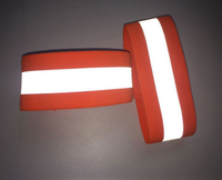Bande élastique en Spandex textile réfléchissant noir et blanc personnalisée haute ténacité pour vêtements et accessoires de bagages