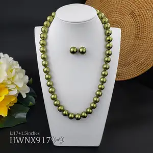 Conjuntos de joyería Hawaiana para mujer, de diseño único conjunto de perlas, collar Simple, joyería hawaiana