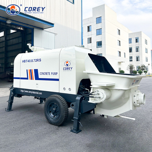 Sistema de Control de Bomba de Concreto HBT50 de Alta Calidad Corey, Motor Diésel/Eléctrico de Alta Eficiencia, 20-25m/H 50m - Product Image 1