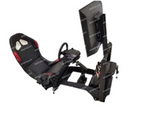 Simulateur de course de jeu F1 pour voiture Simulateur de conduite de voiture de course avec support de changement de vitesse Support de moniteur unique