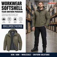 Veste softshell imperméable avec doublure polaire, logo personnalisé, vêtements de travail d'hiver pour hommes