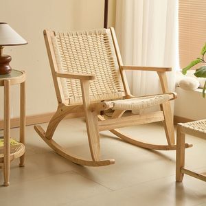 <span class=keywords><strong>Fauteuil</strong></span> d'appoint moderne de luxe en bois massif tressé pour salon, <span class=keywords><strong>fauteuil</strong></span> de détente pour la maison - Product Image 4