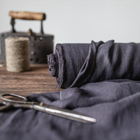 Antiallergique Sottile 100% Vestito 100 Gsm Lino Colore Pastello Serie Estate Europeo Solid Tessuto Di Lino 100% Linen