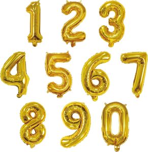 In the Trend Digital Helium Aluminum Foil Number <b>Balloons</b> From Guangdong for Wedding Baby Shower Happy Birthday Party <b>Decoration</b> - Product Image 1