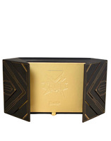 Coffret de parfum noir de luxe personnalisé, flacon échantillon réutilisable, boîte rigide en carton, fermeture magnétique, logo personnalisé, découpe laser, emballage
