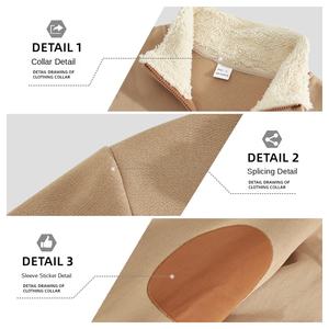 2025 hommes <span class=keywords><strong>Vintage</strong></span> à manches longues brodé <span class=keywords><strong>pull</strong></span> demi-ouvert patte solide motif sweats à capuche pulls - Product Image 2