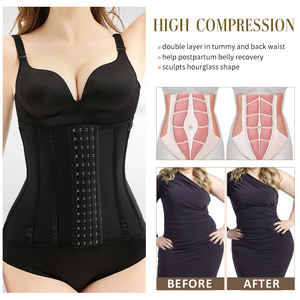 Fournisseurs chinois Logo personnalisé Crochets réglables Ceinture amincissante <span class=keywords><strong>pour</strong></span> la taille abdominale Ceinture amincissante Faja Vêtements de forme <span class=keywords><strong>pour</strong></span> femmes <span class=keywords><strong>Tondeuse</strong></span> ventre - Product Image 5