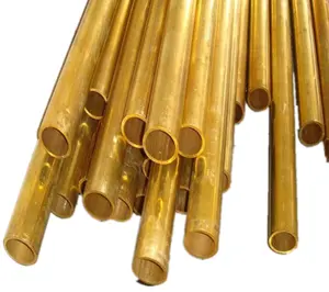 Red brass pipe UNS C23000 round square rectangular hydraulic brass seamless tubing for pump and power industry