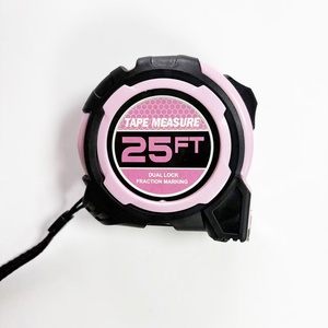 Mètre Ruban en Acier Rose 5M (16FT/25FT) à Double Verrouillage Automatique, Épais et Résistant à l'Usure, Vente Directe Usine, Transfrontalier, Mesure Métrique et Impériale - Product Image 1