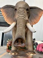 Sculpture d'animaux Parc Activités Prop Taille Nature Étanche Marche Animatronique Éléphant À Vendre