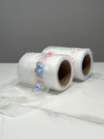Rouleau de sachet de thé en maille de nylon de qualité alimentaire de 160mm avec étiquette personnalisée