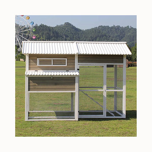 Poulailler en acier sur mesure de grande taille, cage à lapins en maille grossière, extérieur, imperméable et résistant au soleil, grand poulailler en fer - Product Image 1
