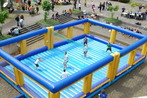 Cancha de Fútbol Inflable de PVC, Arena de Juegos Acuáticos, Piscina de Juegos Comercial para Interiores y Exteriores, Fácil de Instalar - Product Image 6