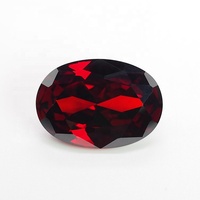 Pierres précieuses de Wuzhou, grenat de forme ovale, pierre CZ, zircone cubique