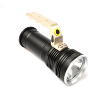Linterna LED de Mano QXMOVING Súper Brillante, Recargable, Impermeable, con Cuerpo de Aleación de Aluminio, para Camping, Caza y Emergencias