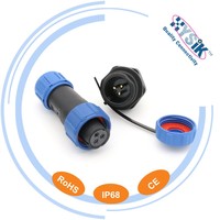 Connecteur rond mâle/femelle Weipu SP1310/S3 SP1312/P3 PA66 pour câble, prise et douille pour dispositif industriel, alimentation et signal