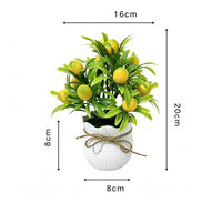 Arbre fruitier artificiel, petite plante en pot, décoration pour meuble TV, plantes en pot très vendues en usine