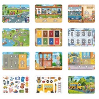 Livre d'activités Montessori pour enfants d'âge préscolaire, 4 thèmes disponibles, résistant aux déchirures, réutilisable, livre silencieux pour l'autisme
