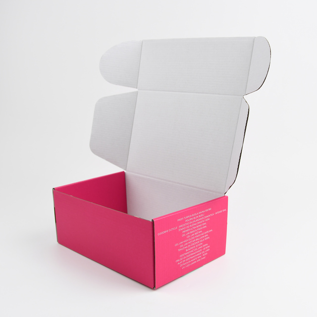 Wholesale Custom Printed Embossed Recyclable Rigid Pink Personalized Subscription Mailer Shipping Cosmetic Cardboard Boxes