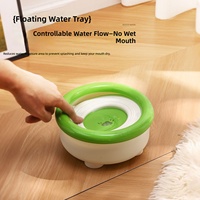 Bol d'eau flottant en plastique pour animaux de compagnie, pour chats et chiens, abreuvoir flottant suspendu