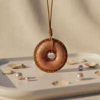Porte-clés Donut en Cuir Véritable Tanné au Végétal, Personnalisable, Mignon, Fait Main, en Forme d'Aliment, Breloque de Sac